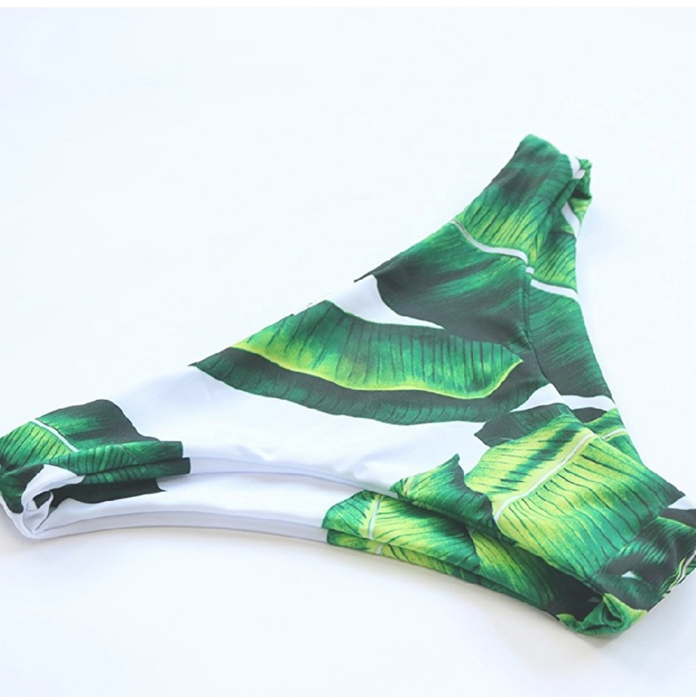 Palm Leaf Print Bikini - Picture 4 of 8
